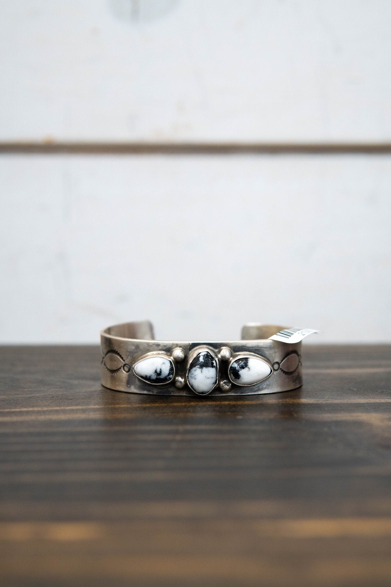 White Buffalo 3 Stone Cuff - Southern Soule Designs