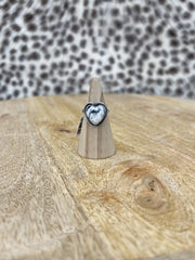 White Buffalo Heart Ring - Southern Soule Designs