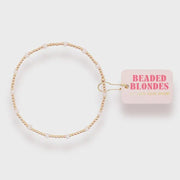 White Dainty Poppi Gold Bracelet - Southern Soule Designs