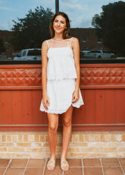 White Eyelet Ruffle Top BMT7765 - Southern Soule Designs