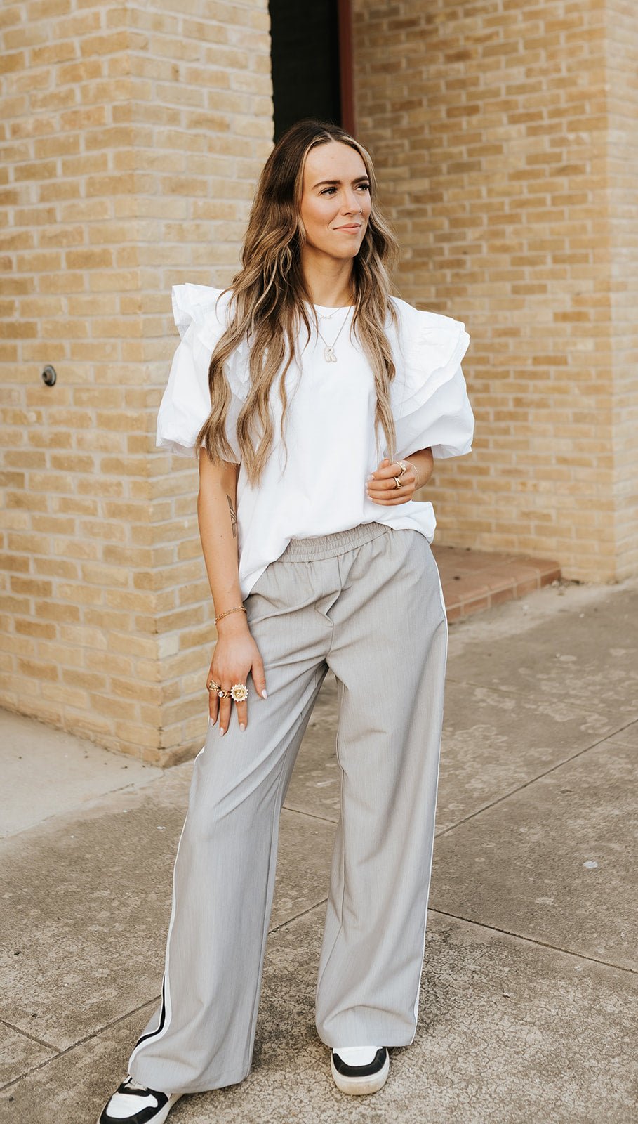 White Franco Top - Southern Soule Designs