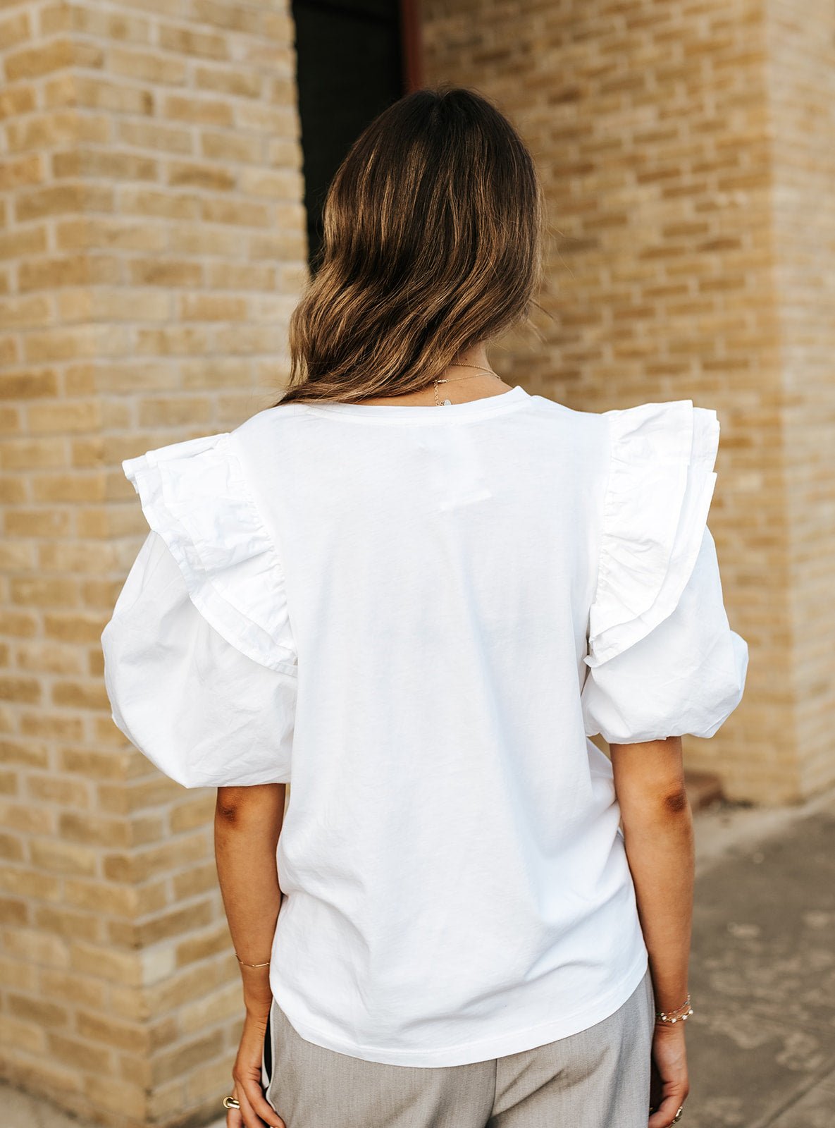 White Franco Top - Southern Soule Designs