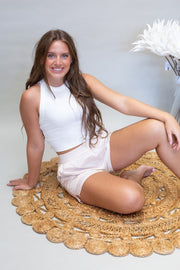 White Knit Crop Top - Southern Soule Designs