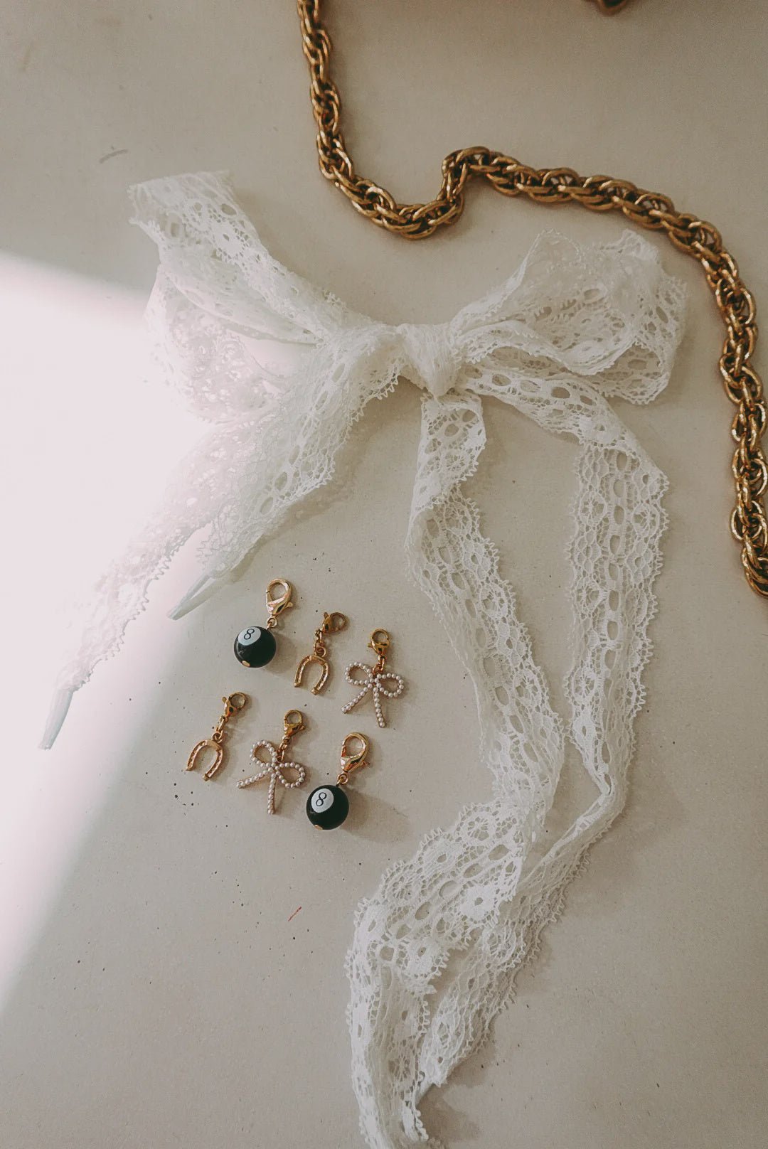 White Lace Shoe Charms - Southern Soule Designs