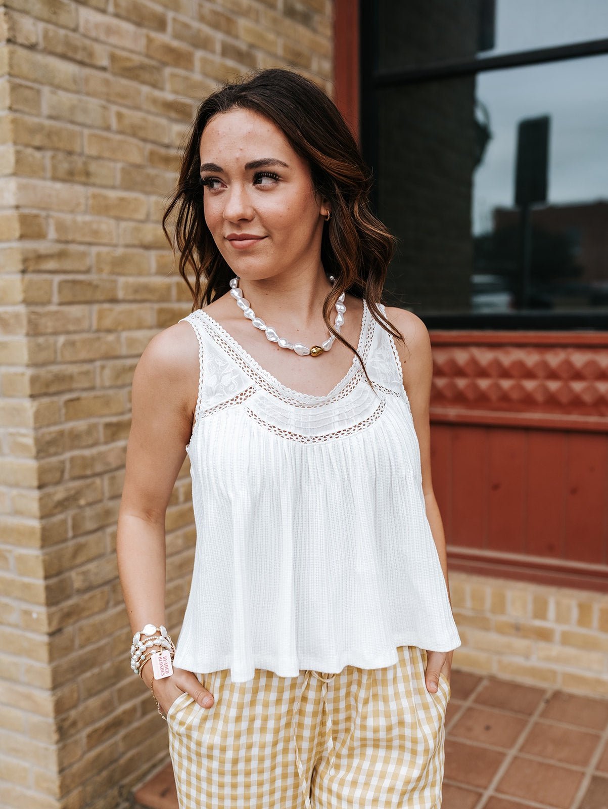 White Masali Sleeveless Top - Southern Soule Designs