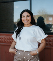 White Meredith Tee - Southern Soule Designs