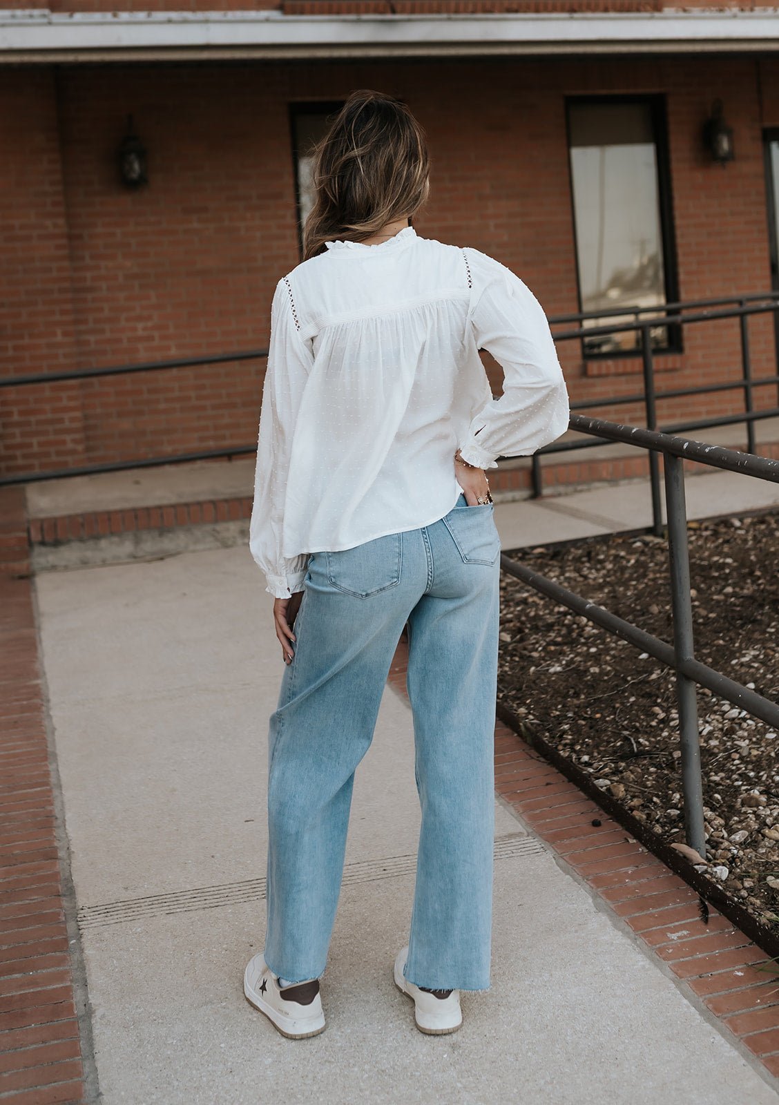 White Naida Blouse - Southern Soule Designs