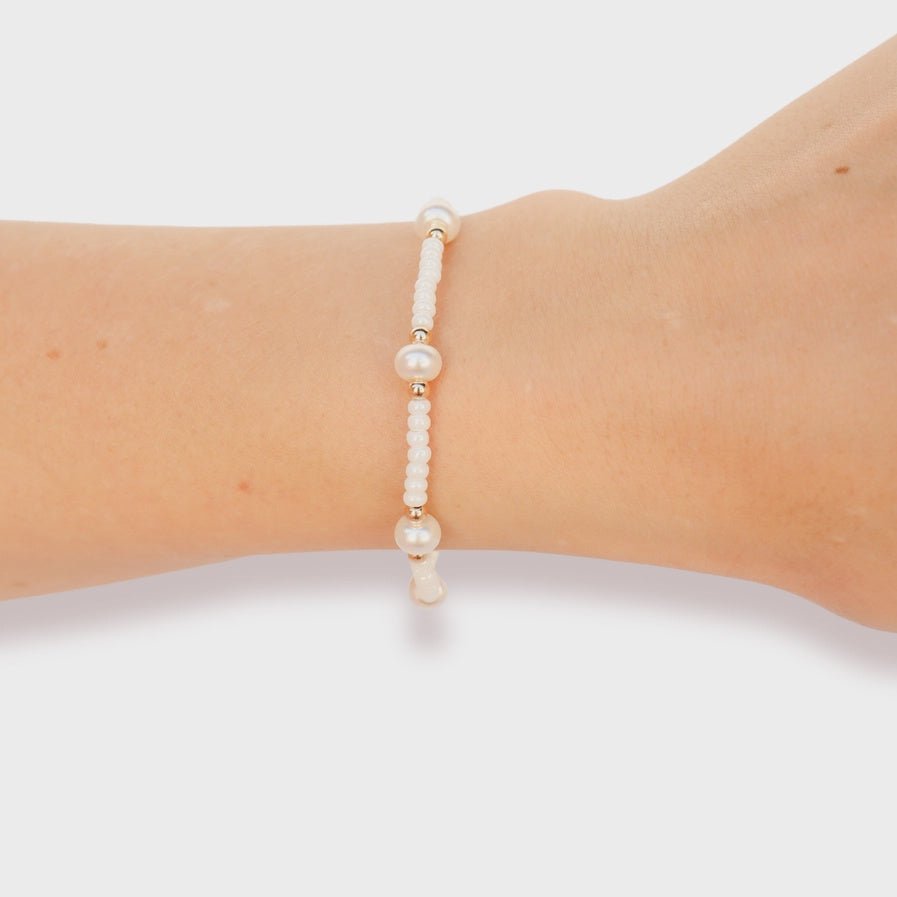 White Pearl Bracelet - Southern Soule Designs