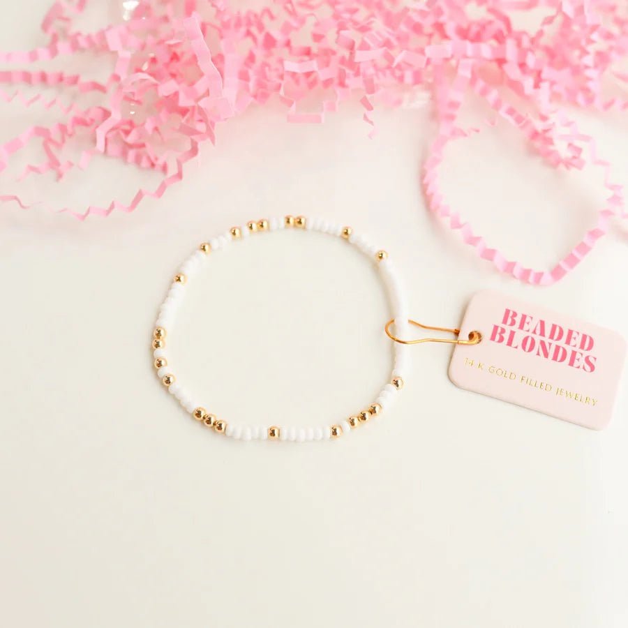 White Sprinkle Bracelet - Southern Soule Designs