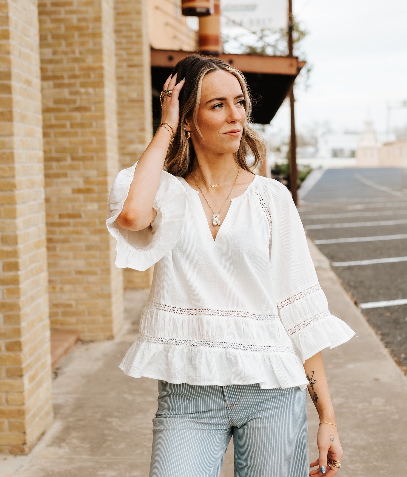White Sybil Shirt - Southern Soule Designs