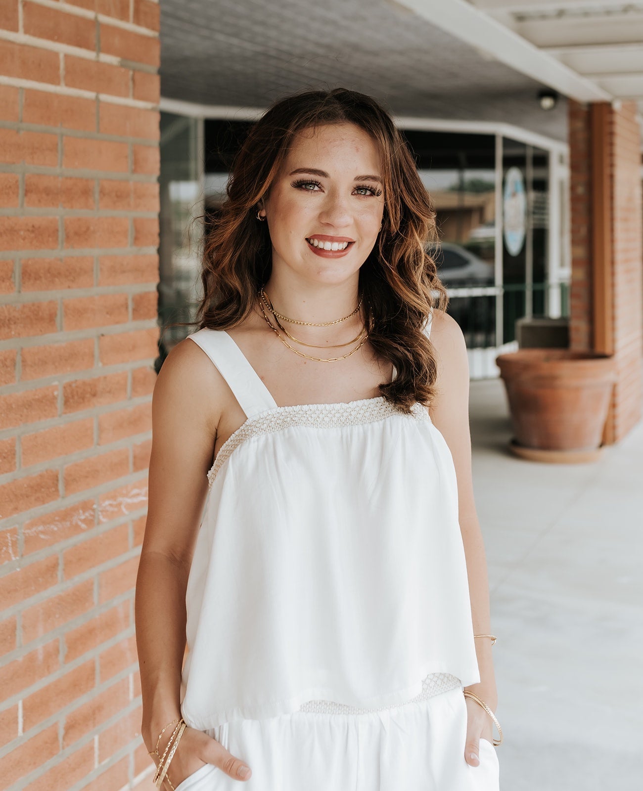White Wash Flowy Tank Top DT11654 - Southern Soule Designs