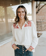Whitecap Gray Nasrin Top - Southern Soule Designs
