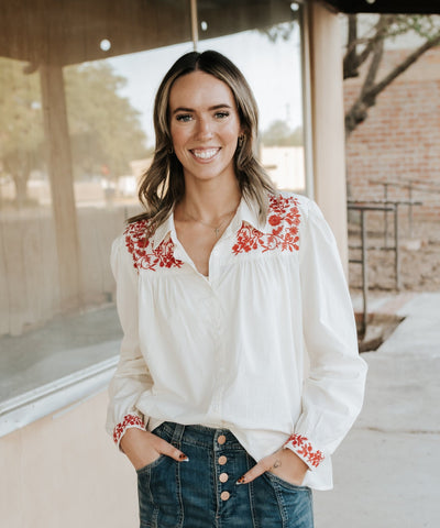 Whitecap Gray Nasrin Top - Southern Soule Designs