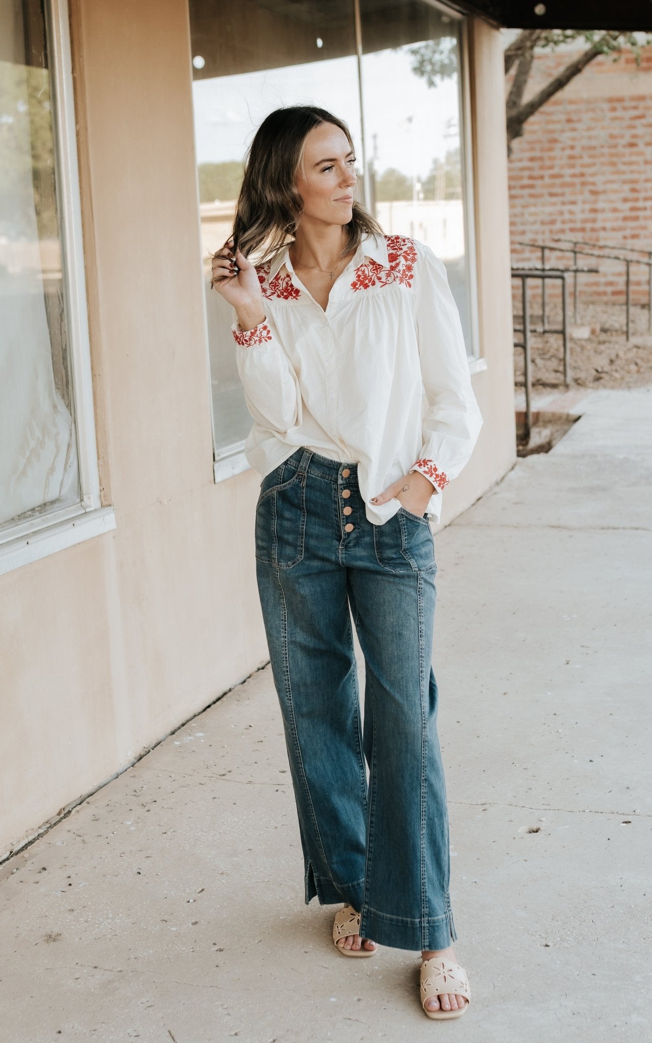 Whitecap Gray Nasrin Top - Southern Soule Designs