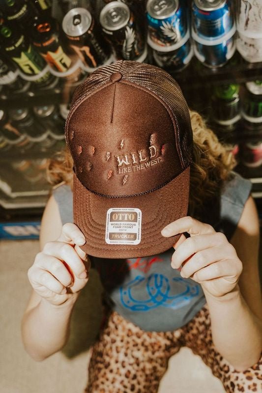 Wild Like the West Brown Cap - Southern Soule Designs