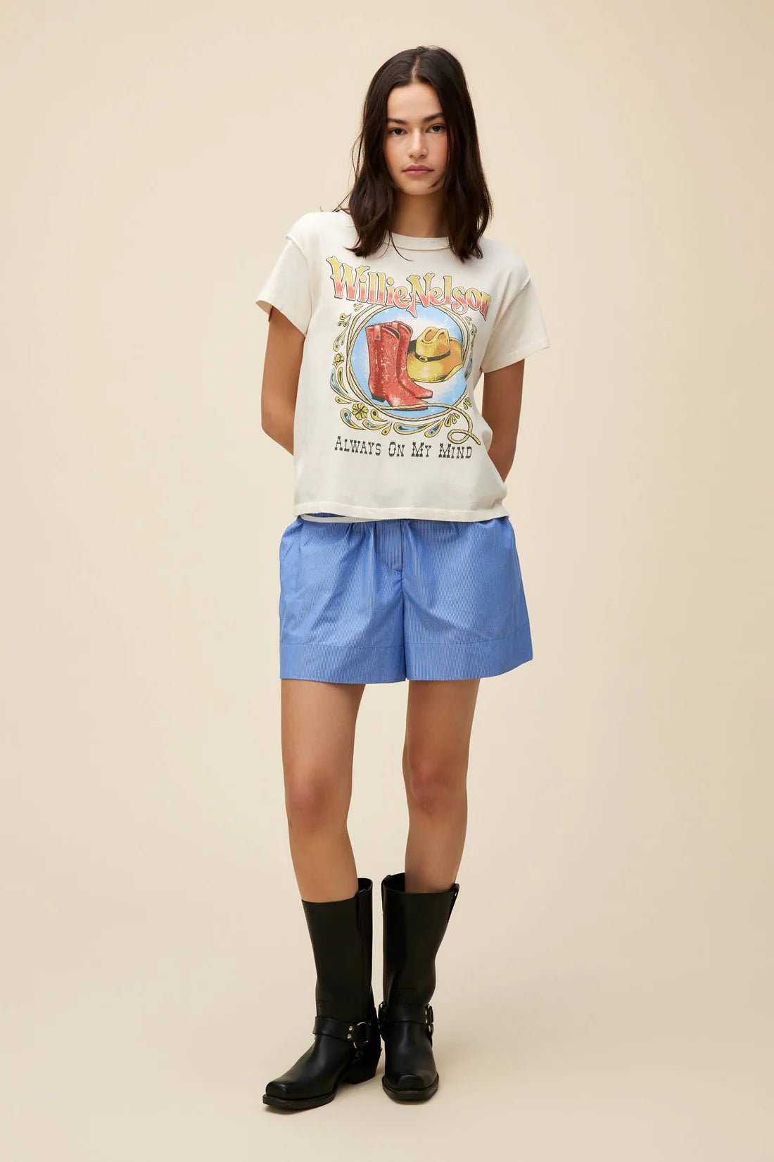 Willie Nelson Paisley Reverse GF Tee - Southern Soule Designs
