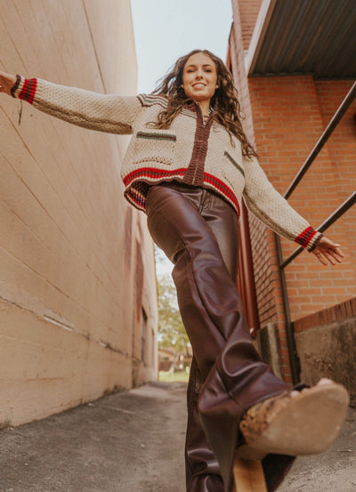 Wine High Rise Boot BW4HD03129 - Southern Soule Designs