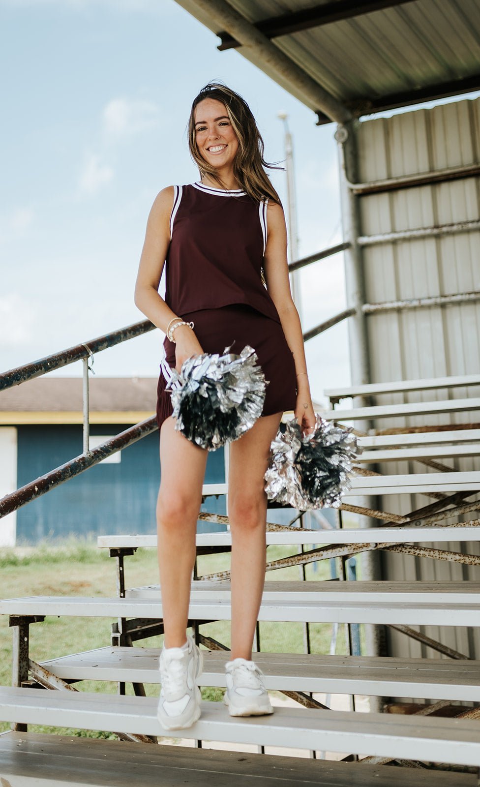 Wine Sleeveless Athletic Top CT9598 - Southern Soule Designs