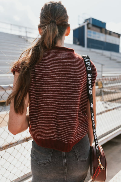 Wine Sweater Vest Cardigan TBW13703 - Southern Soule Designs