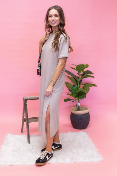 WL24 - 9354 Stone Tee Dress - Southern Soule Designs