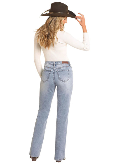 WMS Scallop Yoke High Rise Bootcut Jeans BW4HD04765 - Southern Soule Designs