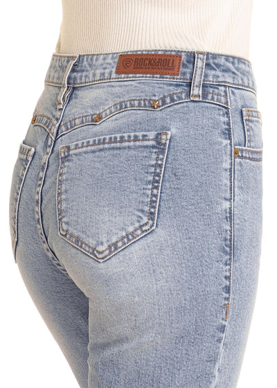 WMS Scallop Yoke High Rise Bootcut Jeans BW4HD04765 - Southern Soule Designs