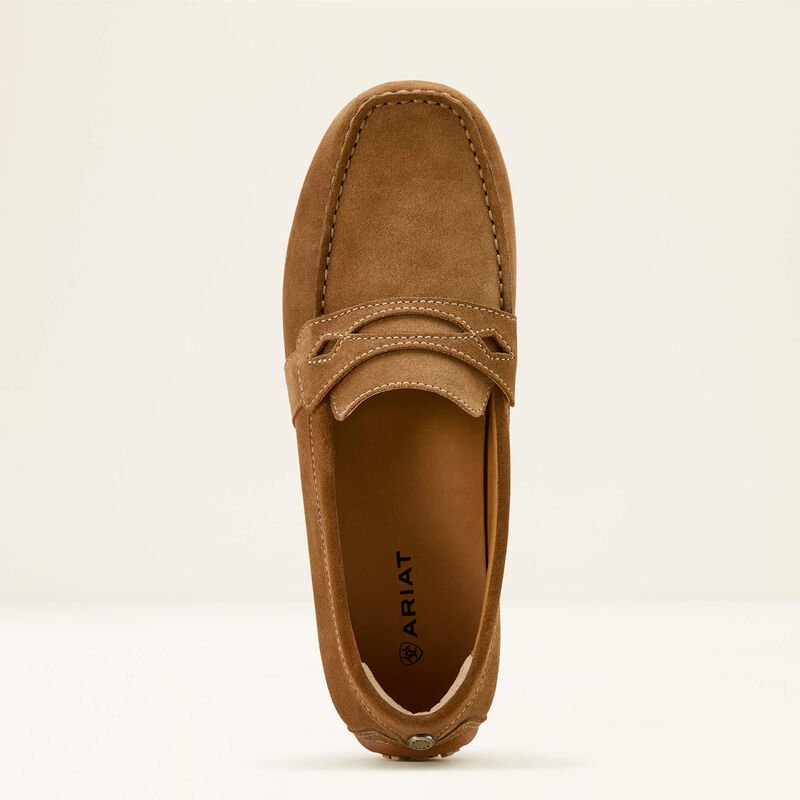 Women's Selene Driving Moc Caramel Suede 10061294 - Southern Soule Designs