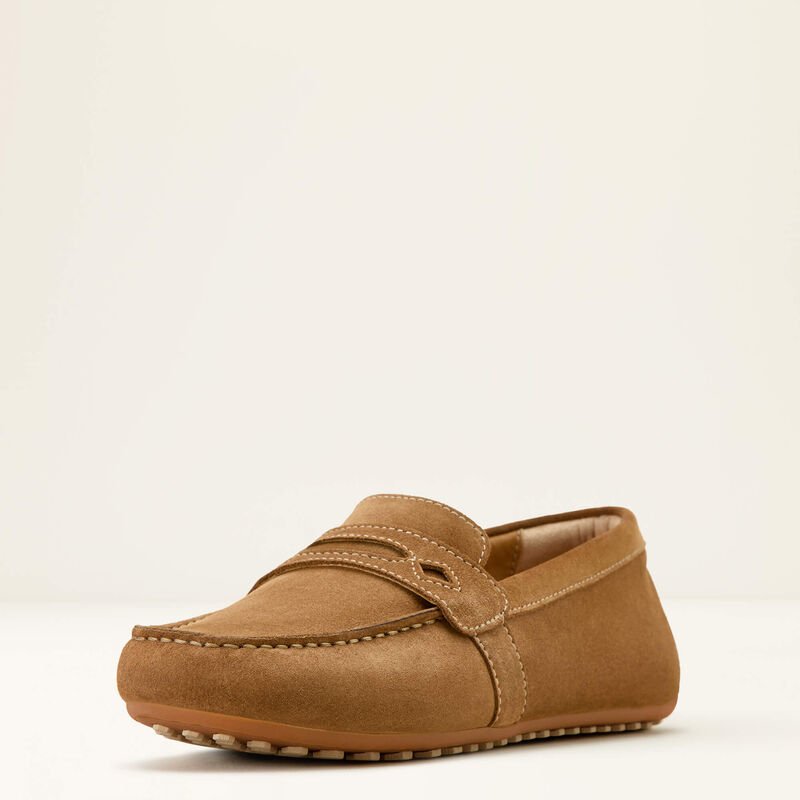 Women's Selene Driving Moc Caramel Suede 10061294 - Southern Soule Designs