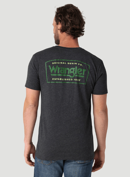 Wrangler 112325751 Caviar Heather Tee - Southern Soule Designs