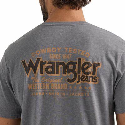 Wrangler 112350042 Grey WRG Original Tee - Southern Soule Designs