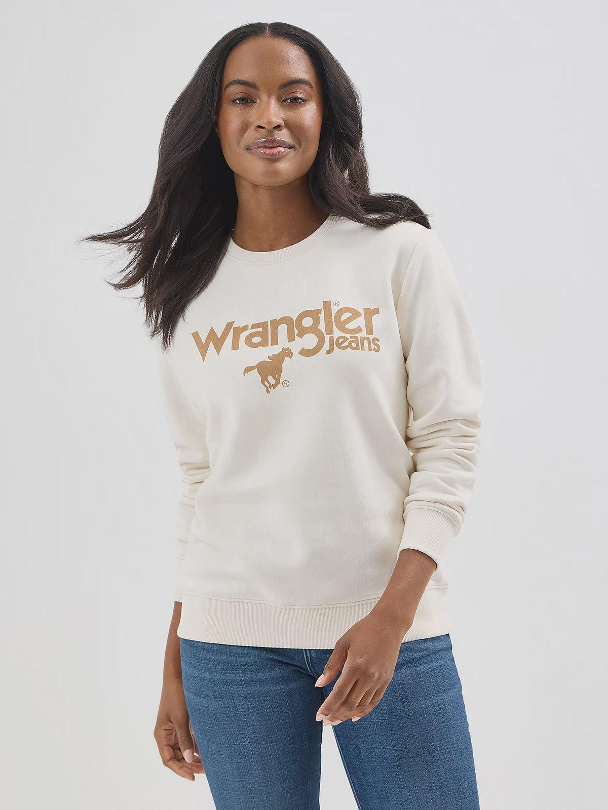 Wrangler Crew Pullover Whisper White 112354459 - Southern Soule Designs