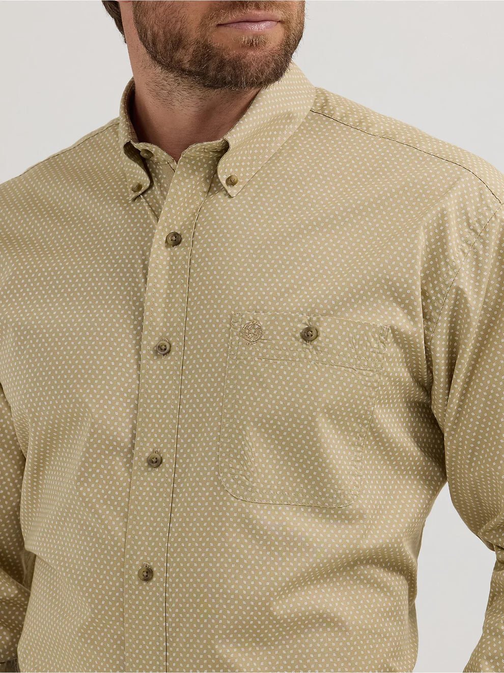 Wrangler George Strait Long Sleeve Sand Slashes 112356610 - Southern Soule Designs