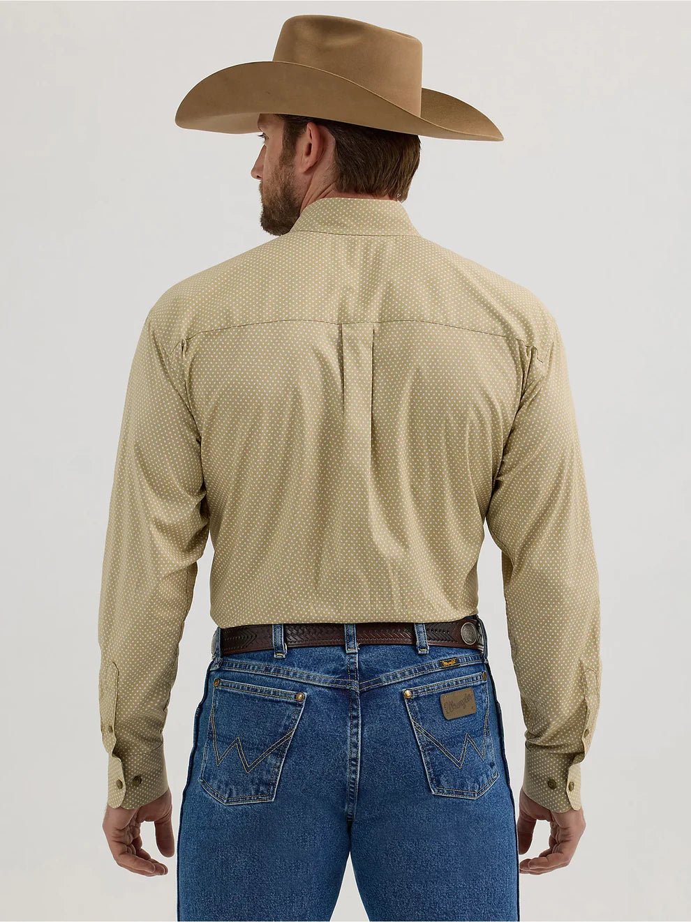 Wrangler George Strait Long Sleeve Sand Slashes 112356610 - Southern Soule Designs