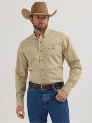 Wrangler George Strait Long Sleeve Sand Slashes 112356610 - Southern Soule Designs