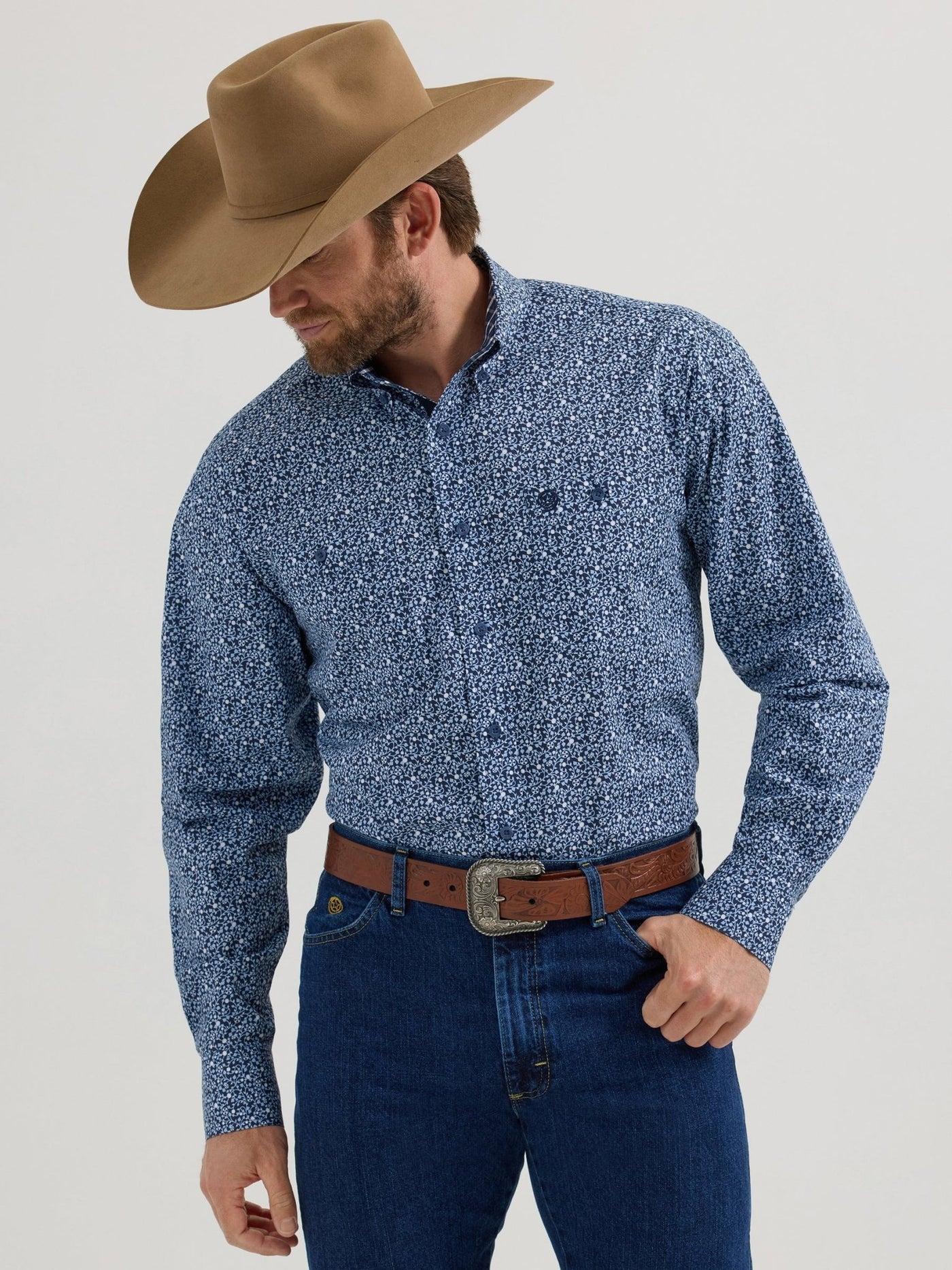 Wrangler George Strait Long Sleeve Shirt 112356614 - Southern Soule Designs