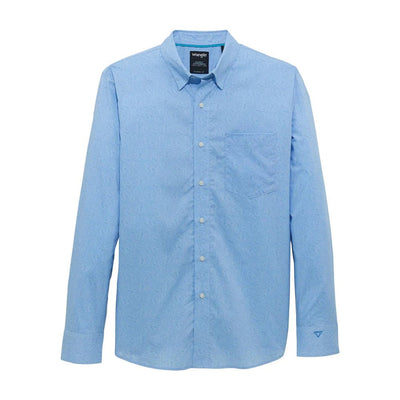Wrangler Men's Cody Johnson Long Sleeve Shirt Powder Blue Paisley 112365620 - Southern Soule Designs