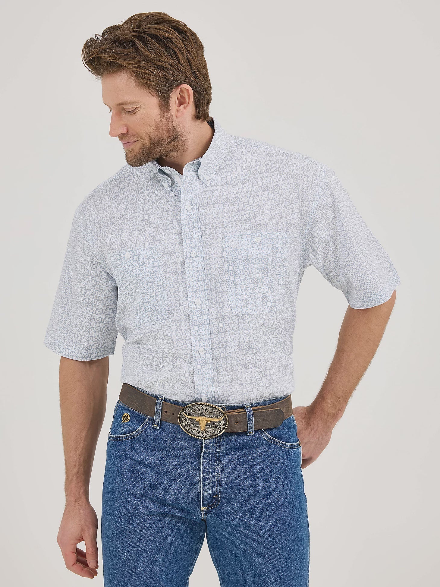 Wrangler Men's George Strait Short Sleeve Shirt 112360058 - Southern Soule Designs