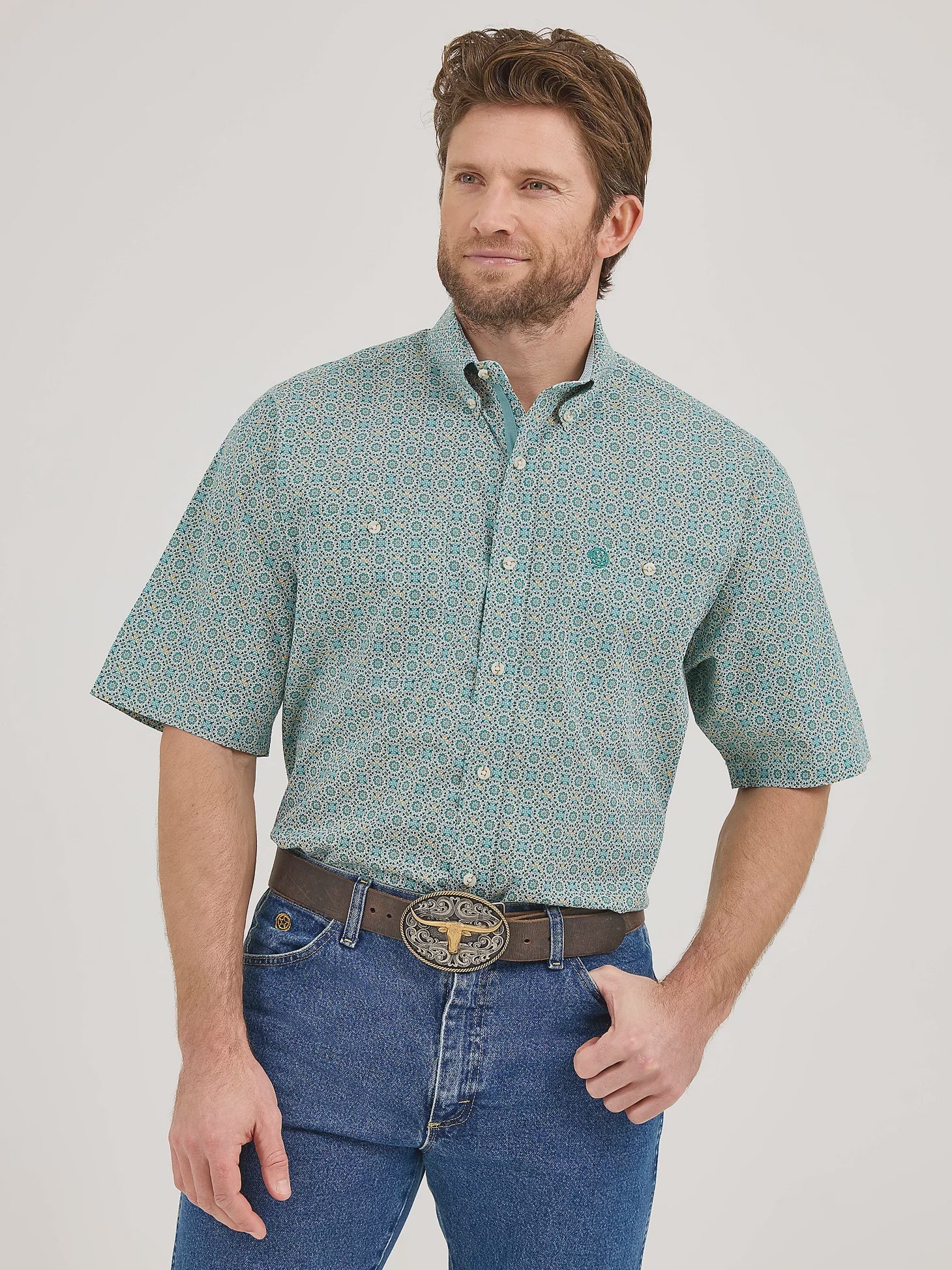 Wrangler Men's George Strait Short Sleeve Shirt 112360060 - Southern Soule Designs