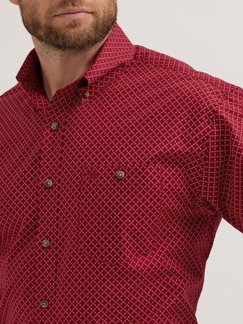 Wrangler MNS Classic Long Sleeve Red 112355332 - Southern Soule Designs