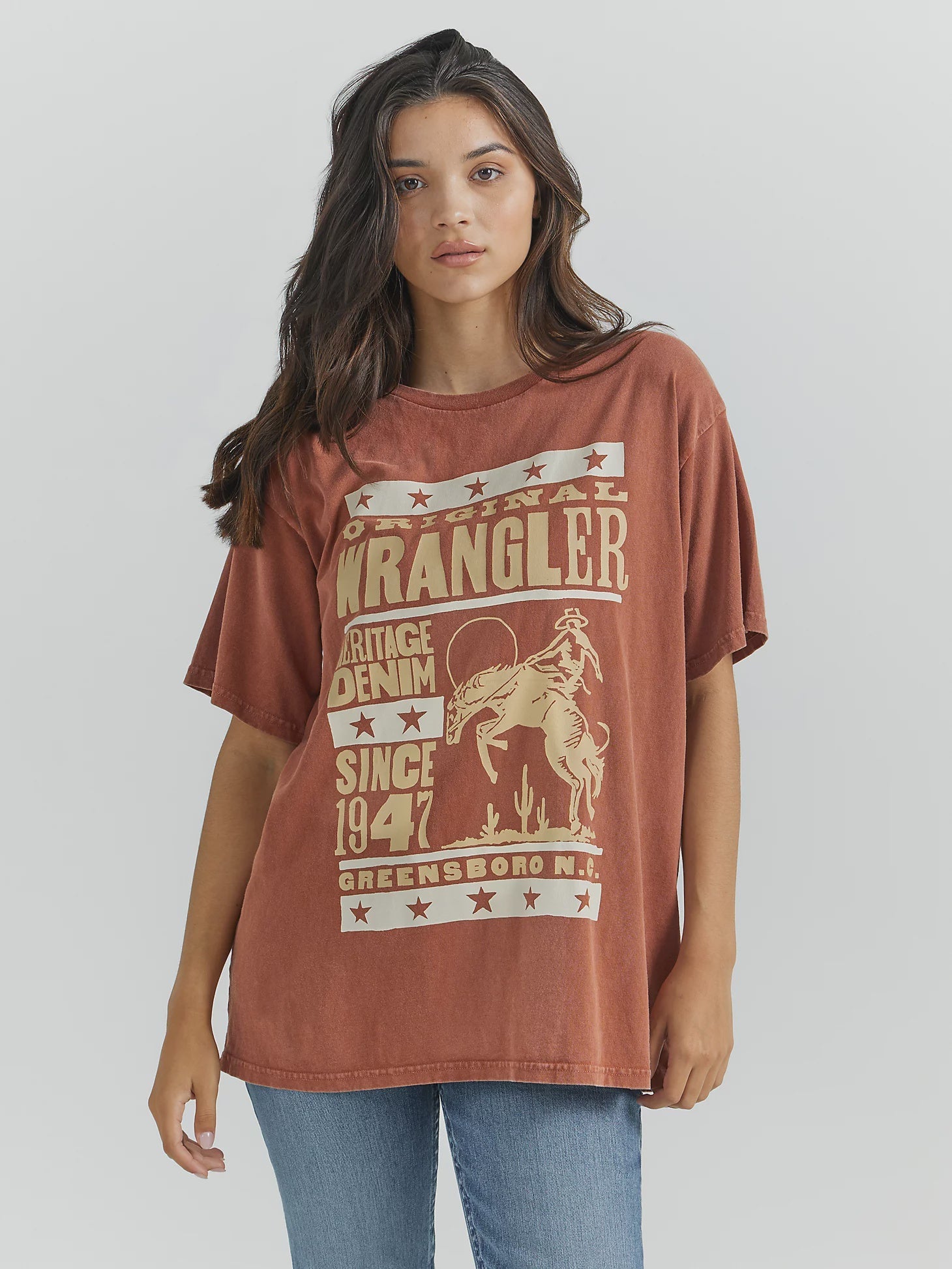 Wrangler WMS Arabian Spice Oversized Tee 112350127 - Southern Soule Designs