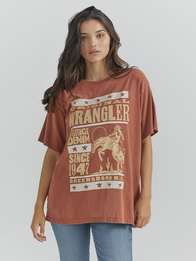 Wrangler WMS Arabian Spice Oversized Tee 112350127 - Southern Soule Designs