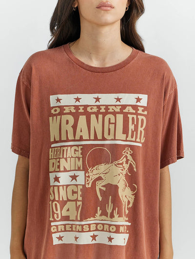 Wrangler WMS Arabian Spice Oversized Tee 112350127 - Southern Soule Designs