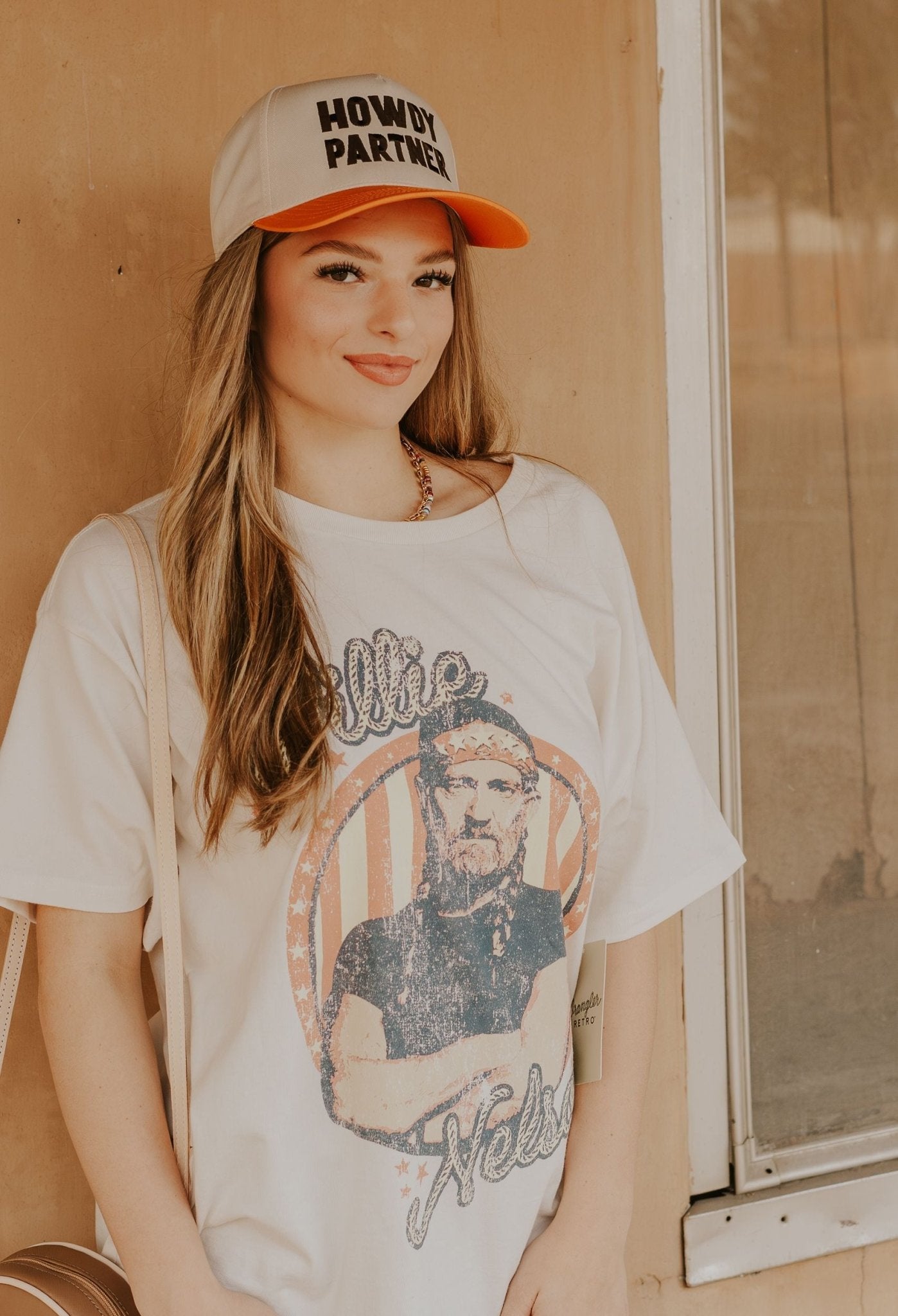 Wrangler WMS Cream Willie Nelson Graphic Tee 112361042 - Southern Soule Designs
