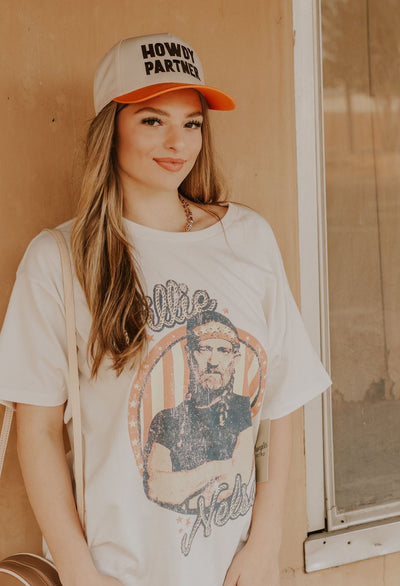 Wrangler WMS Cream Willie Nelson Graphic Tee 112361042 - Southern Soule Designs