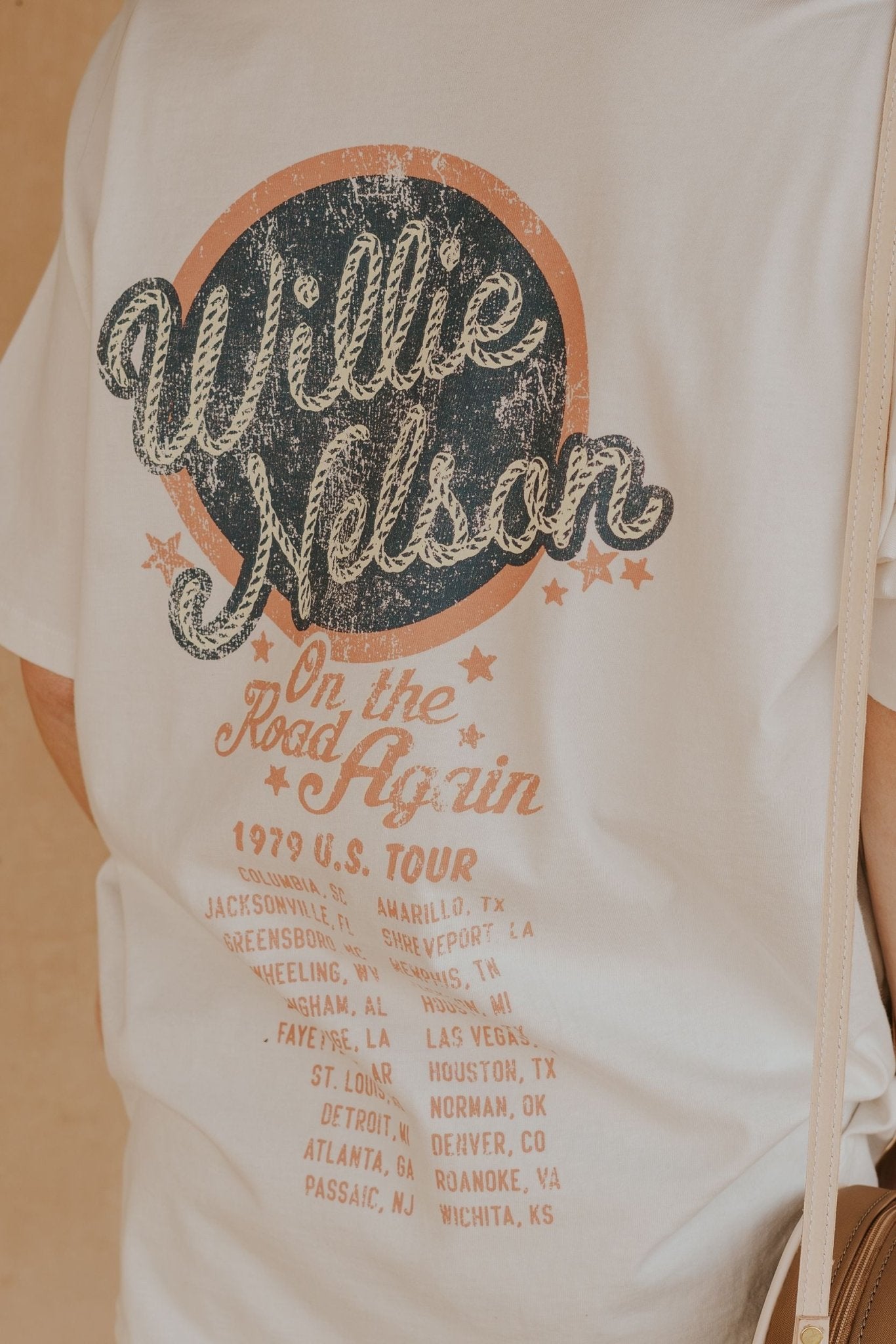 Wrangler WMS Cream Willie Nelson Graphic Tee 112361042 - Southern Soule Designs