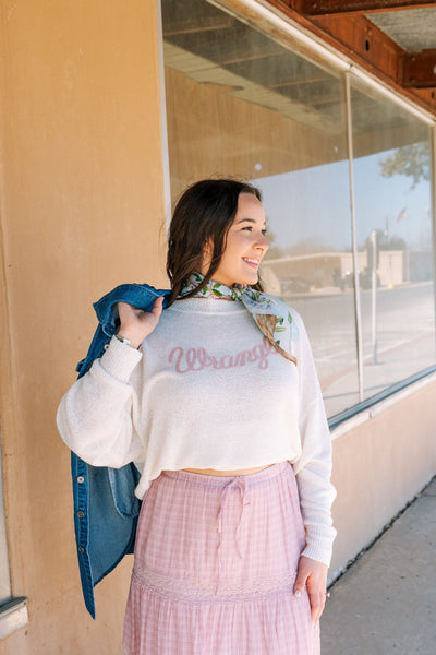 Wrangler WMS Logo Long Sleeve Sweater 112361183 - Southern Soule Designs