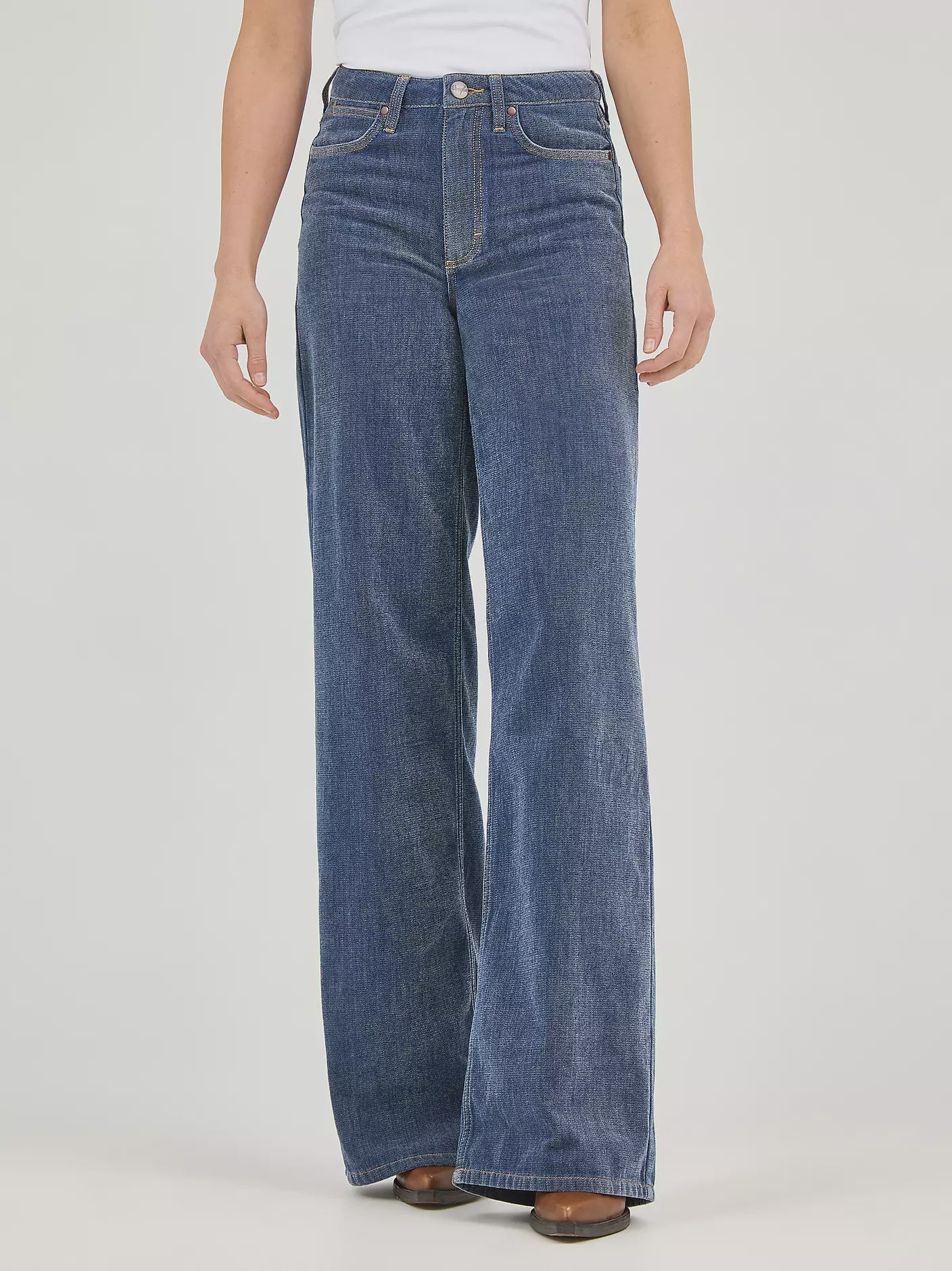 Wrangler Women's Bailey High Rise Airy Wide Leg Jean Reagan 112371956 - Southern Soule Designs