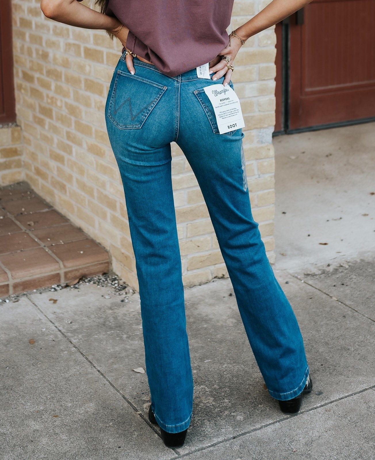 Wrangler Women's Bespoke High Rise Bootcut Jean Pearl 112374971 - Southern Soule Designs