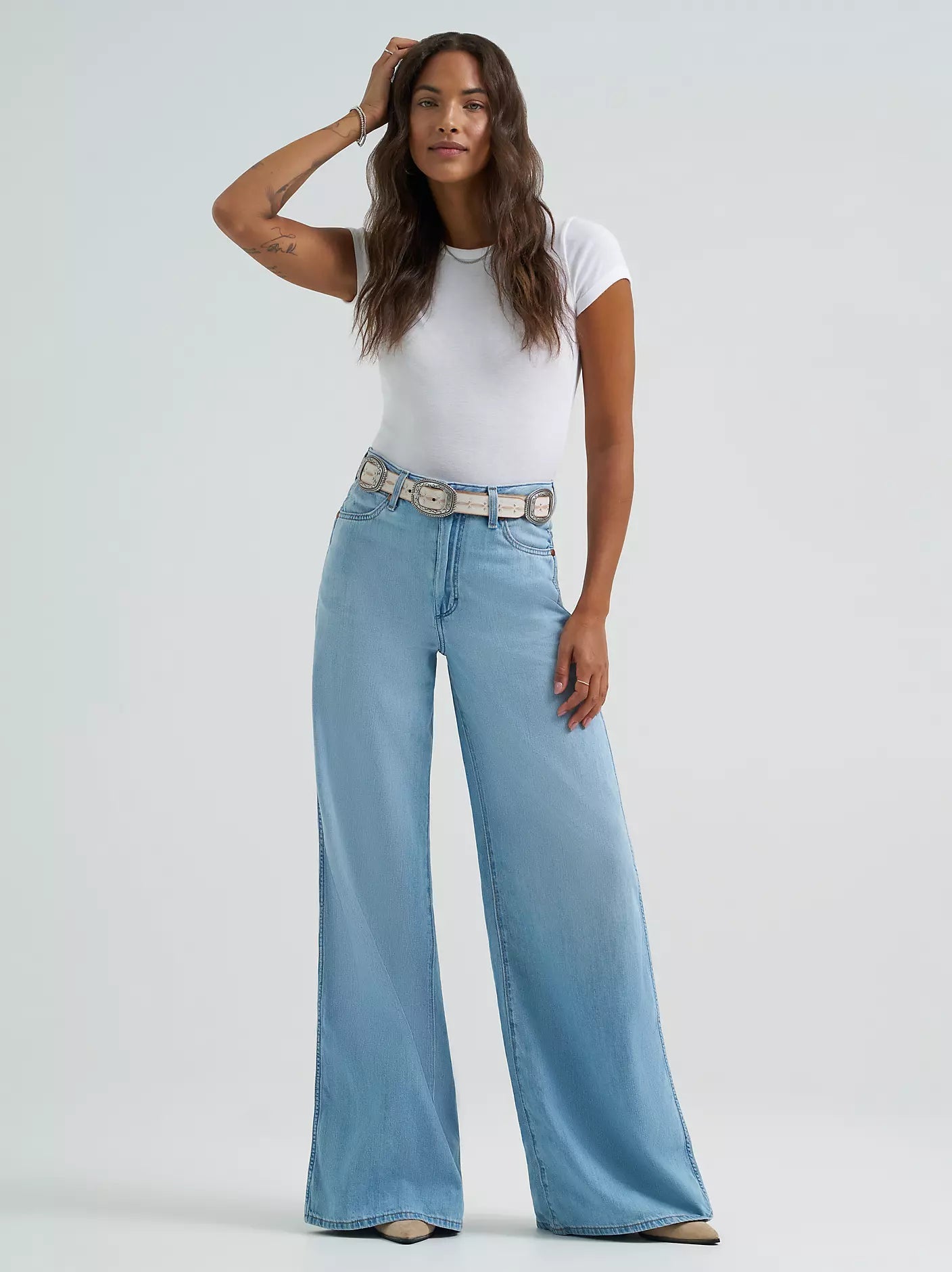 Wrangler Women's Canyon Wide Leg Jean in Trophy Twilight 112378553 - Southern Soule Designs