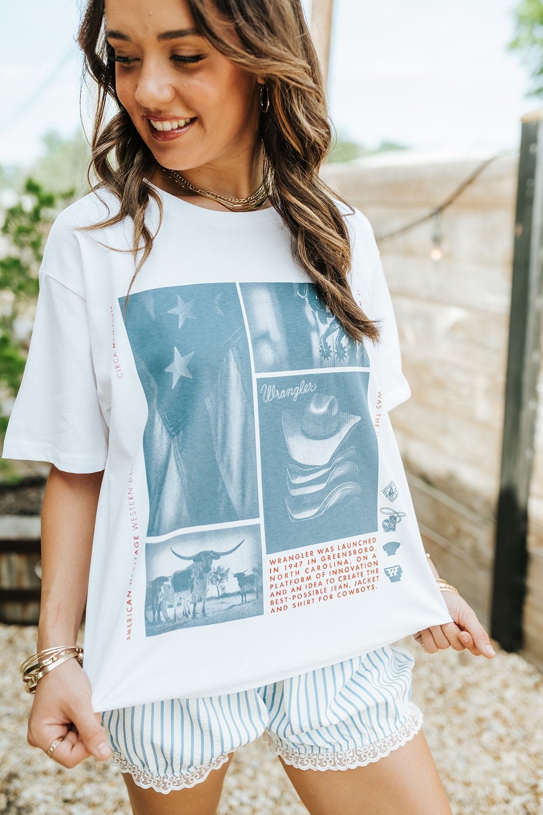 Wrangler Women's Country Bright White GBU SS Tee 112375895 - Southern Soule Designs